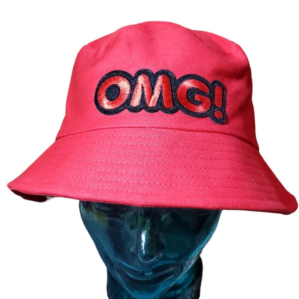 OMG it's a Red Bucket Hat!-One Size